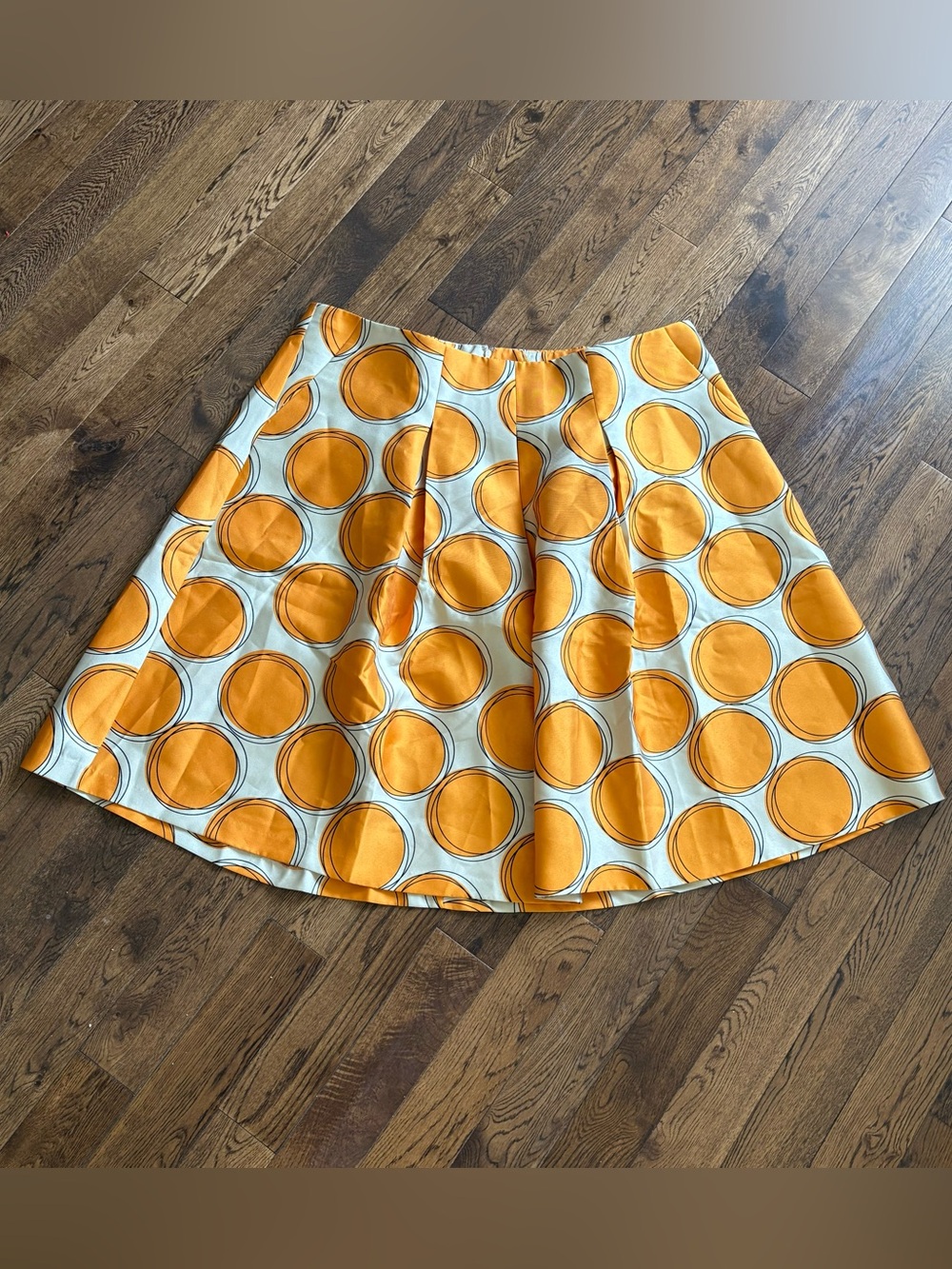 Lane Bryant Orange Circle Skater Skirt on White Size 24